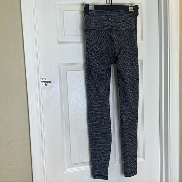 Lululemon Wunder Under Full Length Heathered Leggings Size 4 - Picture 6 of 10